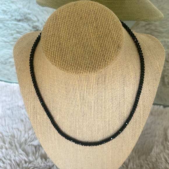 77gems Jewelry - Black hematite faceted necklace in size 16”